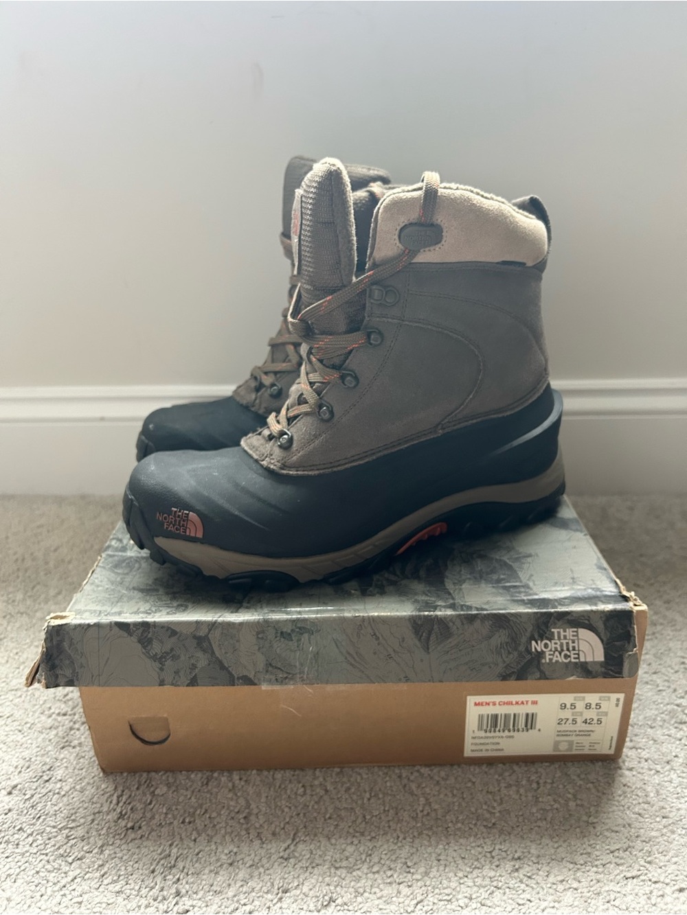 NWT The North Face Chilkat III Winter Boots Men’s 9.5 Brown